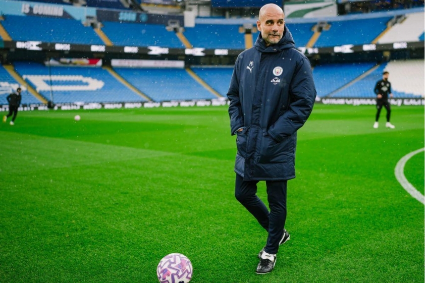 Pep Guardiola tại sân Etihad