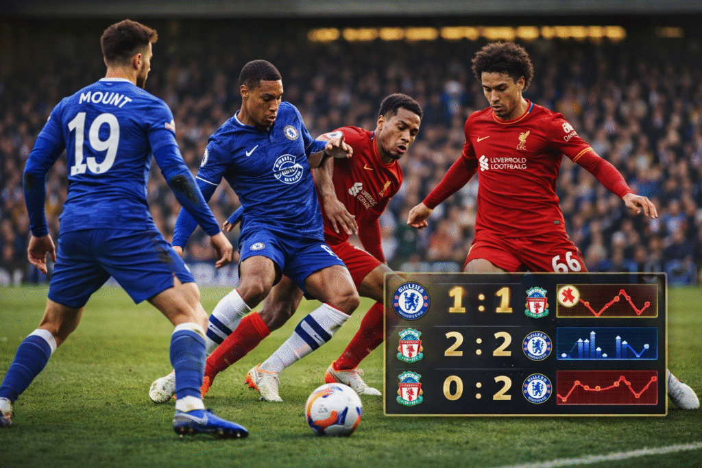 Cuộc đối đầu Chelsea vs Liverpool