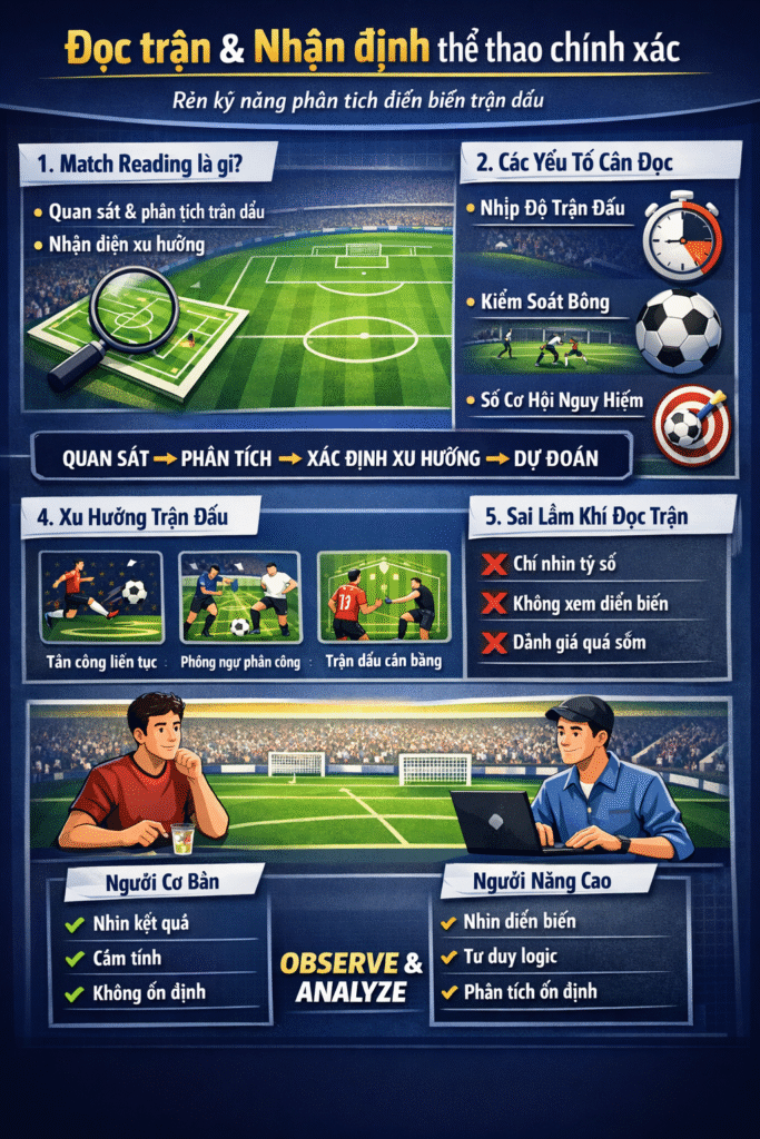 Kỹ năng đọc trận và phân tích thể thao